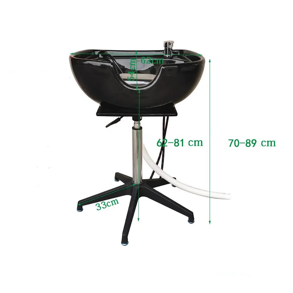 Mobile Washing Hair Shampoo Chair Treatment Massage Move Thai Shampoo Bed Adjustable High Chaises De Shampooing Salon Furniture