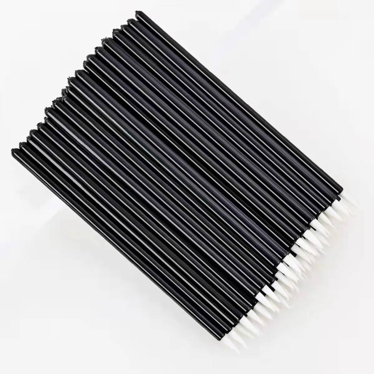 200Pcs Set Nylon Wool Eye Liner Disposable Eyeline Mascara Brushes Plastic Pen Holder Makeup Brushes For Women