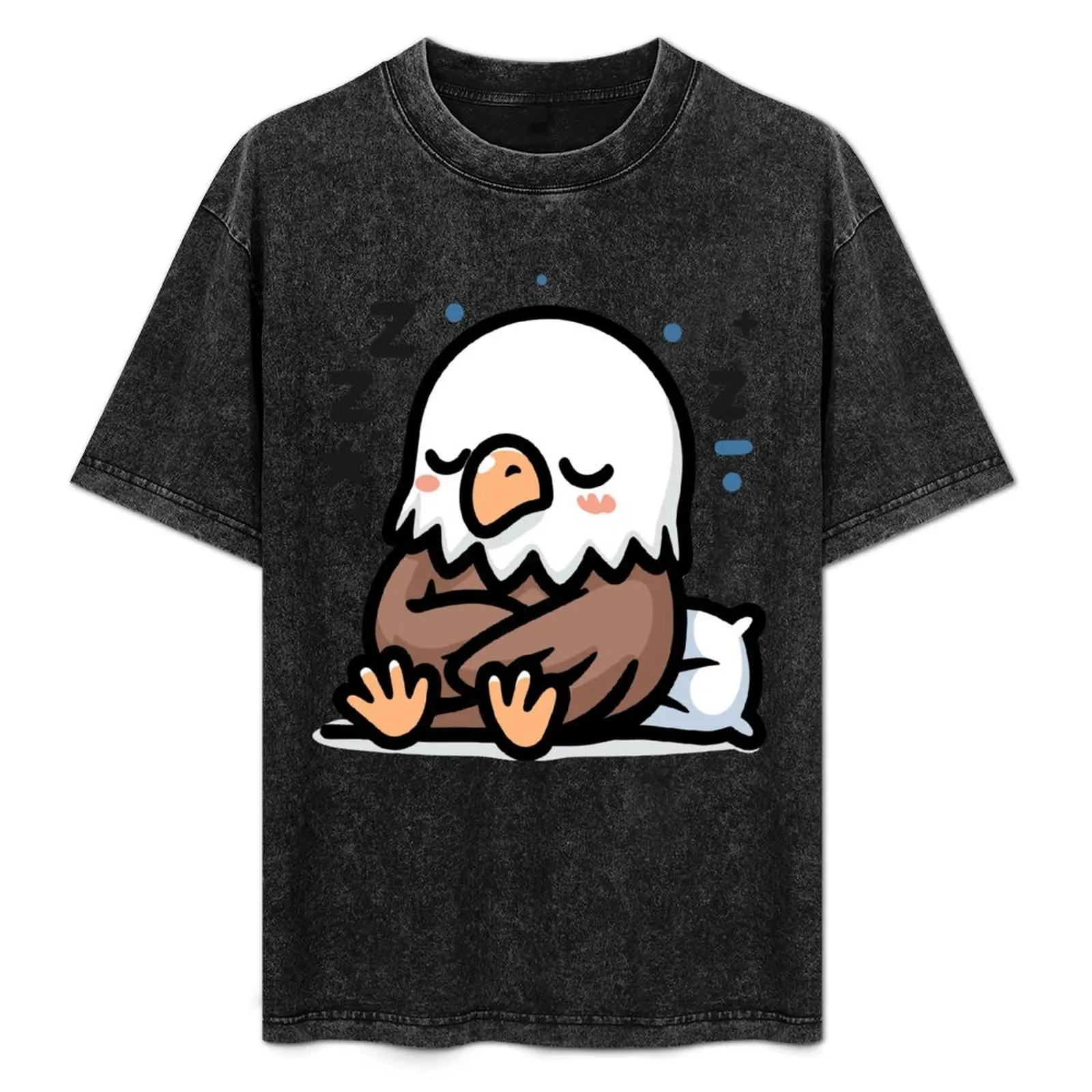 

Cute Bald Eagle Sleeping T-Shirt graphic shirts sublime boys animal print basketball graphic tees mens t shirts top quality