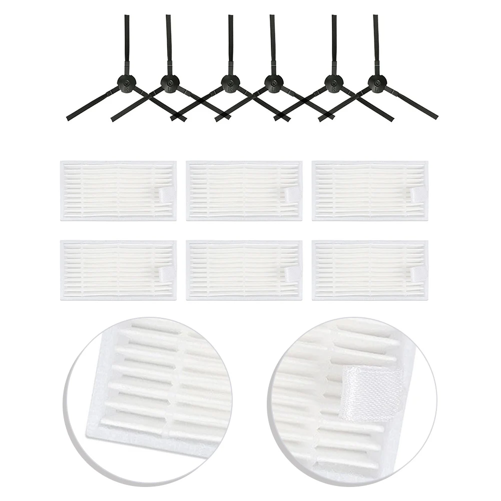 Cleaning Replacements for ilife Vacuum Filters Fresh Air Circulation Efficient Corner Cleaning Replacement Side Brushes For