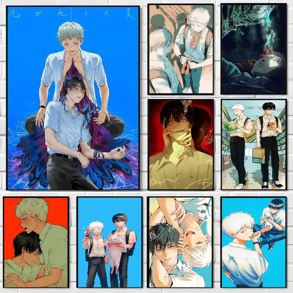 ملصقات الرسوم المتحركة الهزلية S-Summer H-Hikaru Died ملصقات جدارية عالية الجودة لزجة عالية الجودة لتزيين جدران غرفة المنزل #1