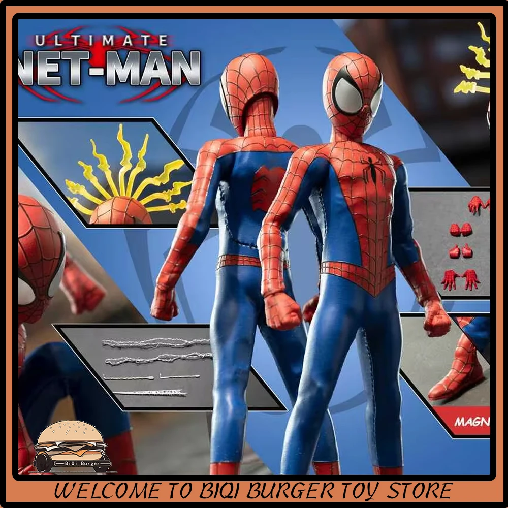 Dbtoys-figura de acción Original X 6in Studio Ultimate Met-Man, colección de figuras de Anime de Spiderman, Red-Man, juguetes negros, 1/12