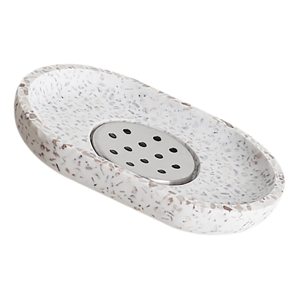 

Bathroom Soap Dish with Efficient Drainage System Minimalist Style Bar Soap Holder Countertop Tray Shower Kitchen Sink Use