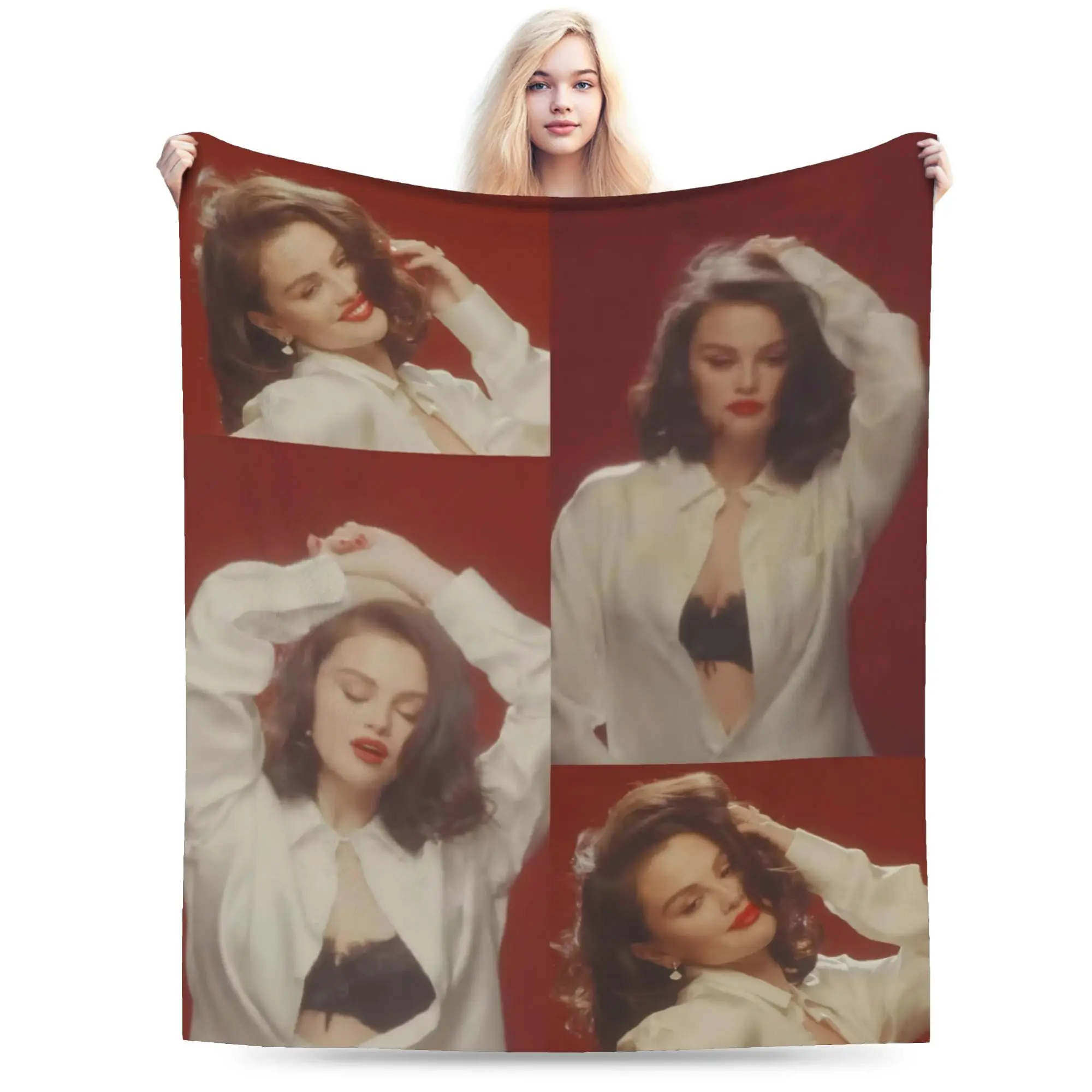 Selenas Gomezs I Said I Love You First Merch Blanket Lightweight Thin Coral Fleece Plush  Throw Blanket Relax Rug Piece
