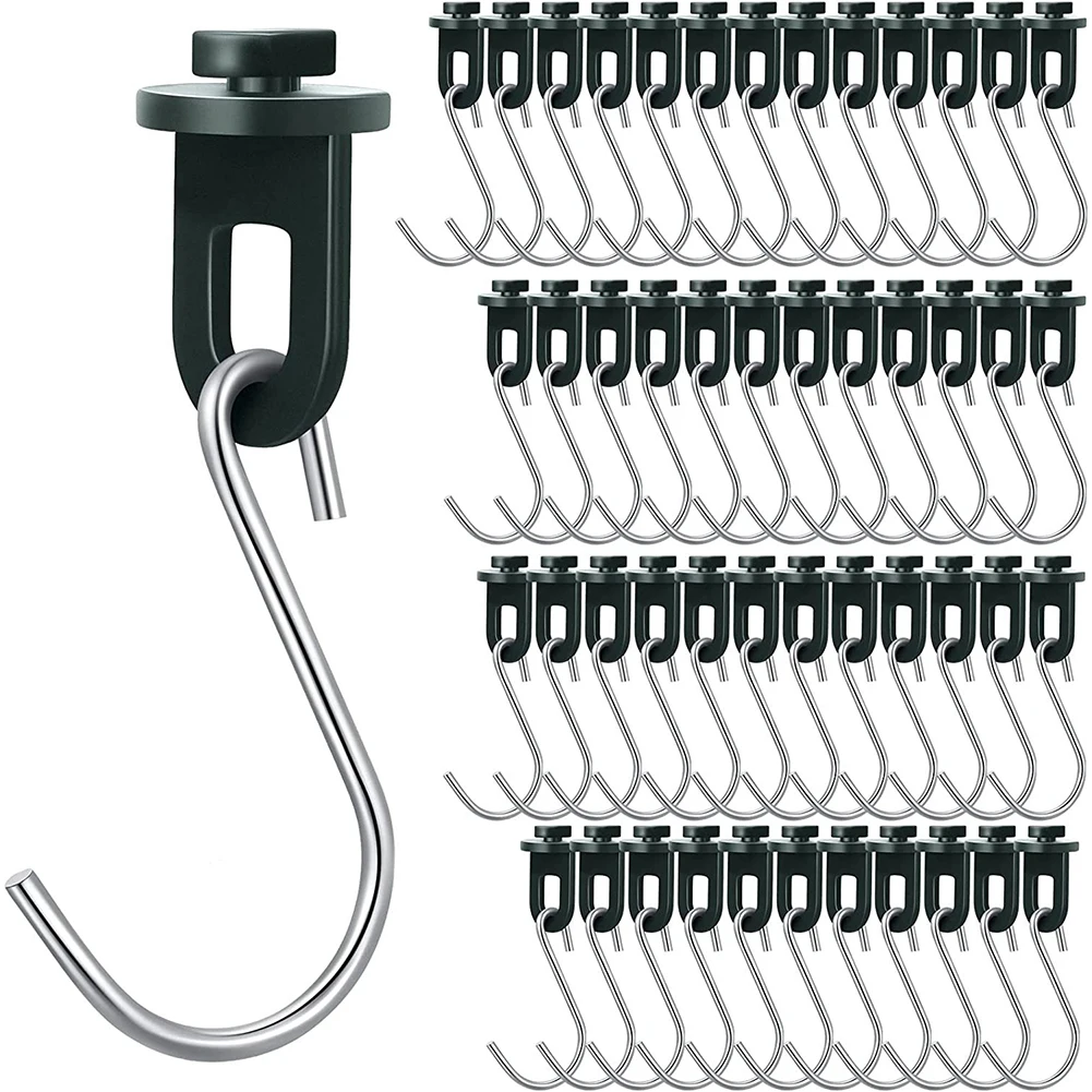 

Multi Purpose Greenhouse Clips and S Hooks Set for Gardening 50 Easy to Use Clips and Hooks for Various Applications