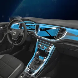 For 2022 VOLKSWAGEN T-Roc Navigation Central Control Car Film Interior Accessories TPU Transparent Plastics Protector Film