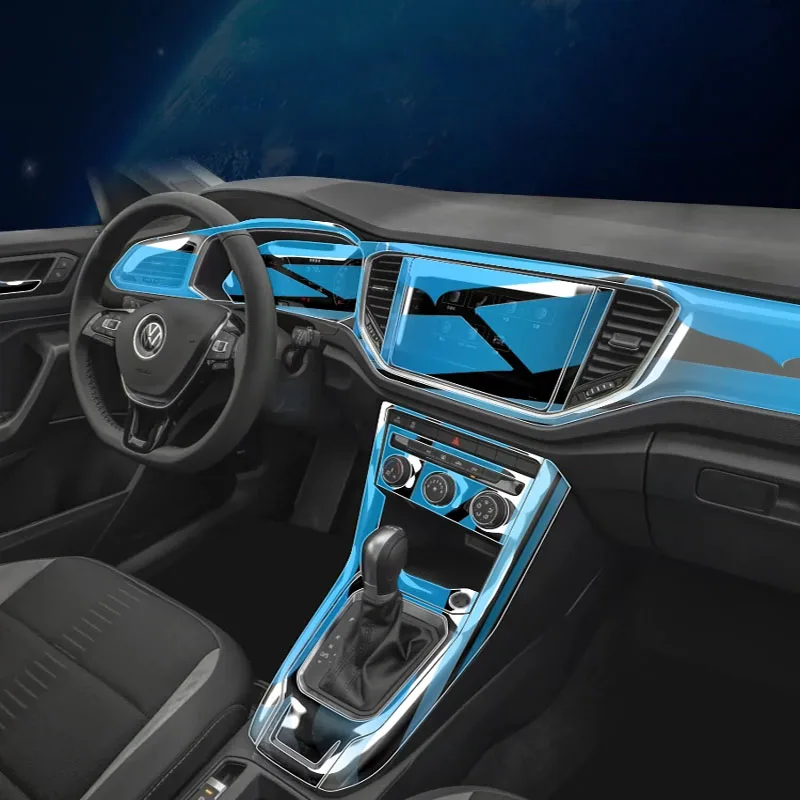 For 2022 VOLKSWAGEN T-Roc Navigation Central Control Car Film Interior Accessories TPU Transparent Plastics Protector Film