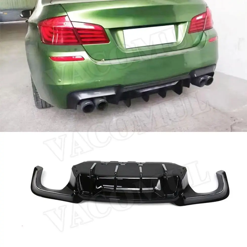 

VACOMUL ABS Gloss Black Material Accessorise Car Rear Bumper Lip Diffuser For BMW 5 Series F10 M Sport M5 2011-2016