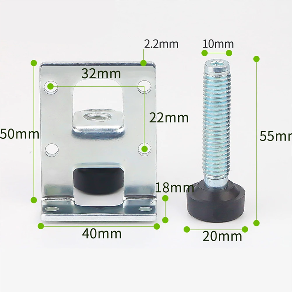 

2Pcs Wardrobe Level Feet Floor Protection Furniture Leg Leveler Cabinet Corner Bracket Durable High Grade Material Multi Use