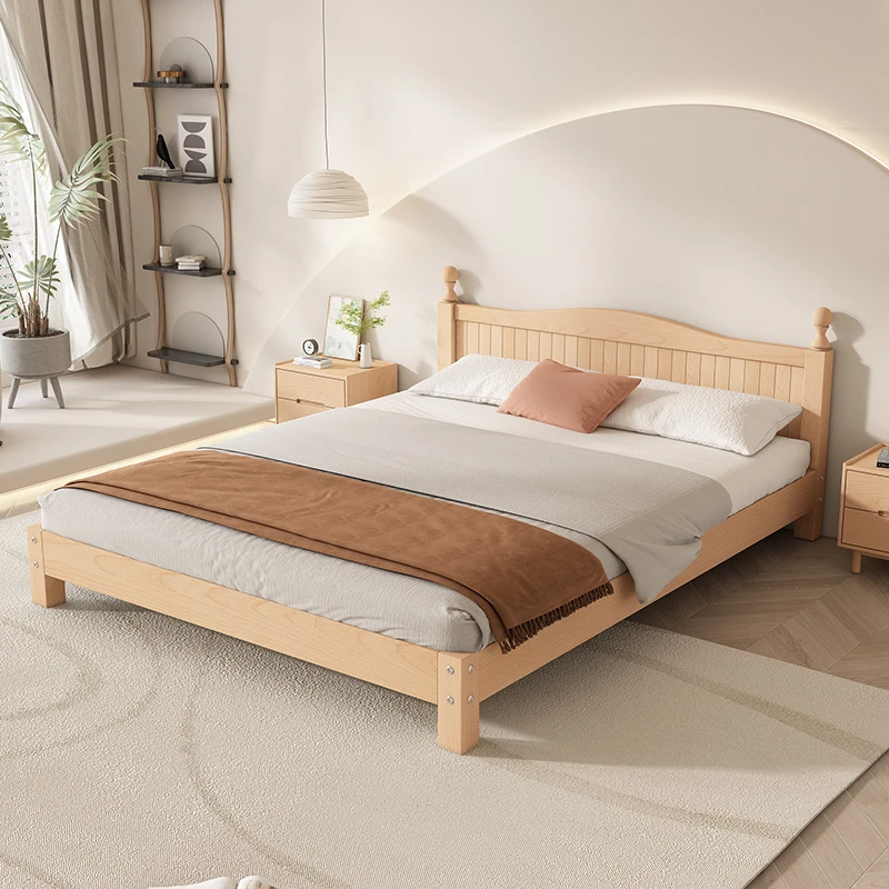 

Twin Wooden Children Beds Princess Nordic Minimalist Safe High Bed Home Hotel Luxury Cama Matrimonial Furnitures For Bedroom