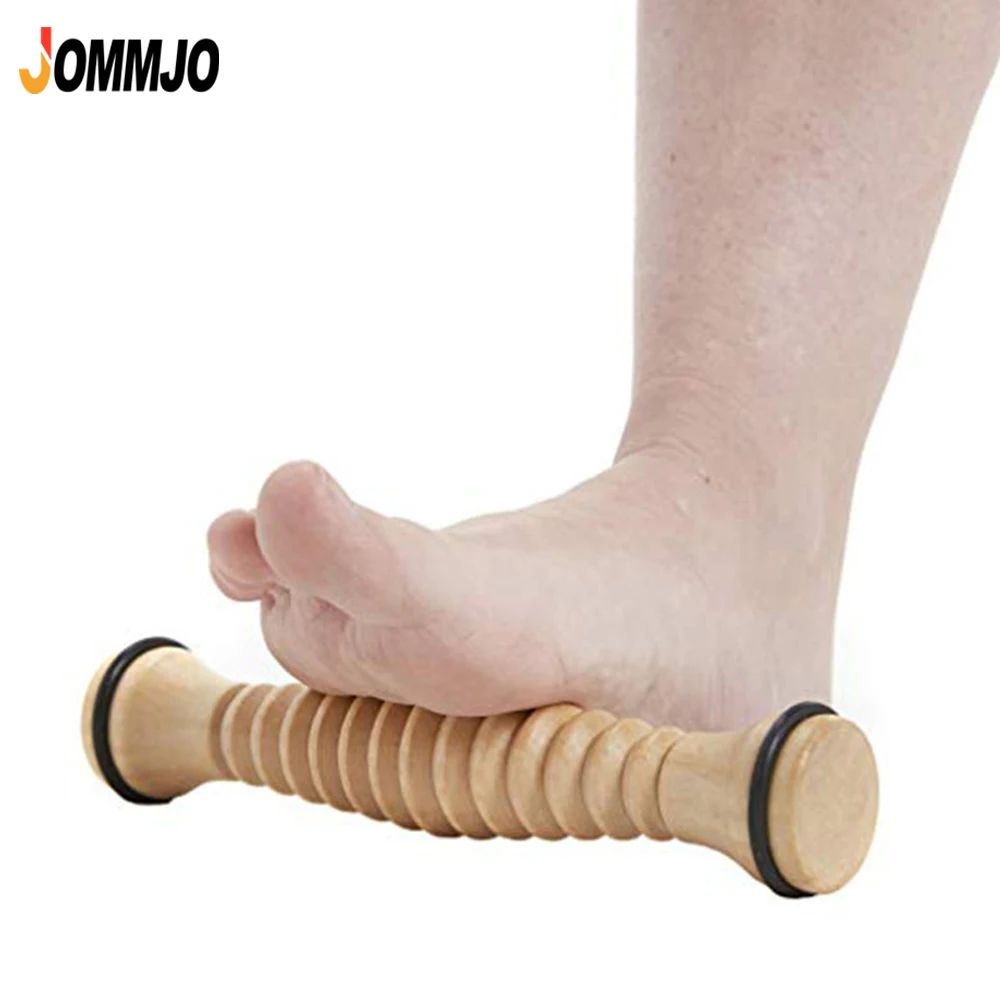 Wooden Foot Roller, Foot Massager for Plantar Fasciitis, Stress Relief, Relaxation