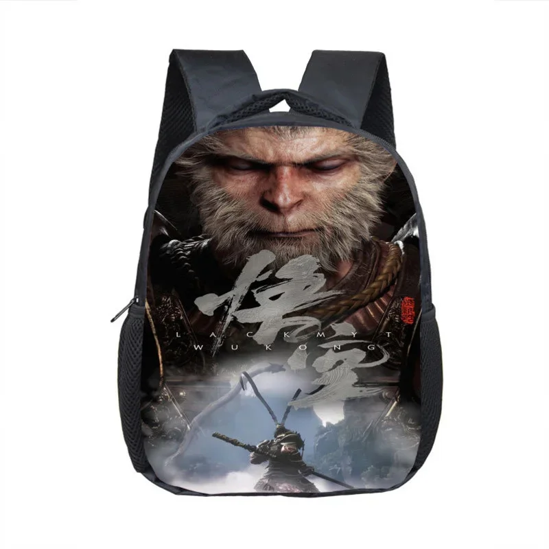 2024 New Black Myth Wukong Game Peripheral Student Backpack Cartoon School Bag Kindergarten 3-5 Years Old Monkey King