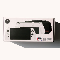 NeoGrip Bundle MaxCarry Protective Case Storage Bag for Nintendo Switch/OLED Savage Raven by Skull & Co