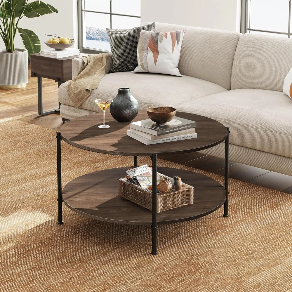 Round Coffee Table for Living Room,32.6\