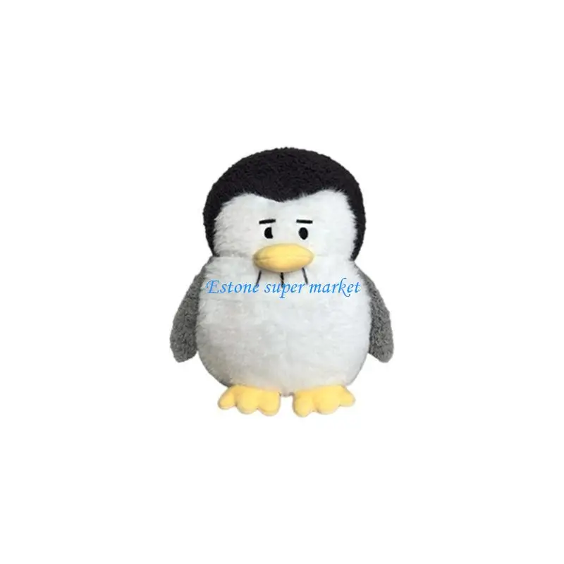 090B Toy Figure for Doll Penguin Back Cushion Bouquet Collectable Sleeping Dol