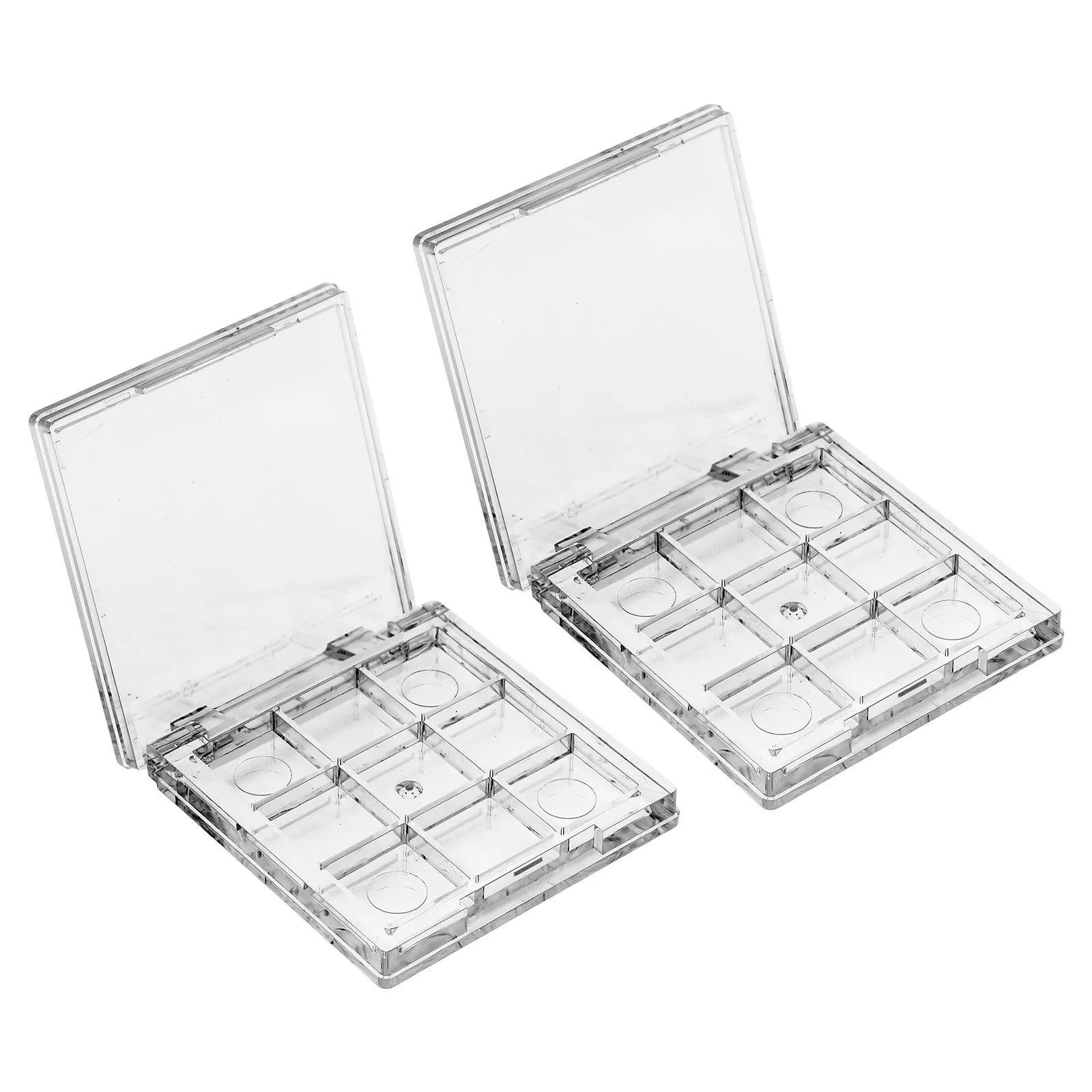 

2Pcs Transparent Jewelry Organizer Box Beads Storage Container Nail Art Holder Compact Jewelry Display Case Jewelery Box