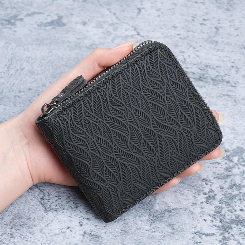 Men's High-End Leather Short Wallet 2026 New Style Multi-Function Card Holder Integrated Billfold Factory Direct Sale