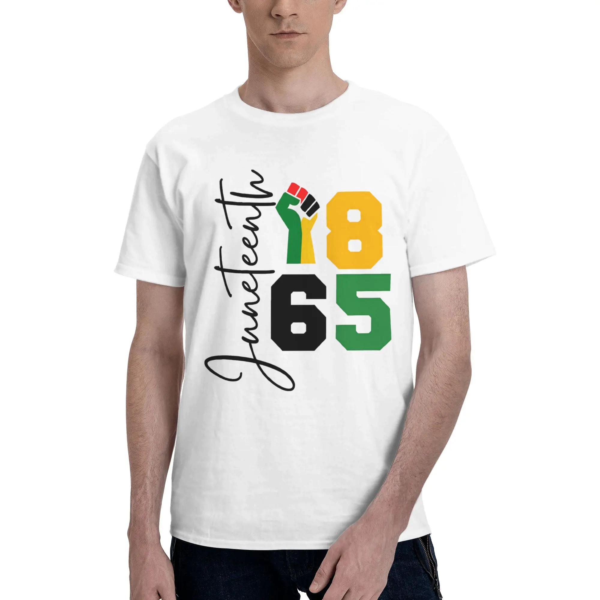 Men Women New Arrival Juneteenth 1865 Rooted In Freedom T Shirt Tee 100% Cotton  T-shirts Clothing
