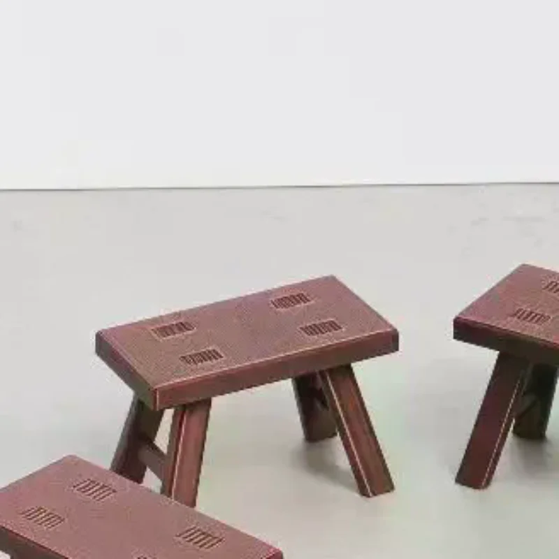 1:12 Scale Dollhouse Mini Stool 5Pcs Realistic Plastic Bench Set for DIY Doll House Kitchen Scene Decor Gifts