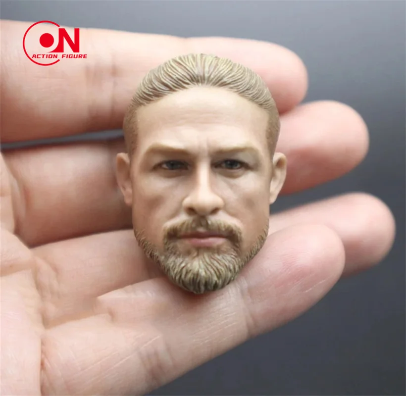 1/6 Skala Charlie Hunnam Kopf Sculpt PVC Männlichen Kopf Carving Modell Fit 12'inch Soldat Action Figur Körper