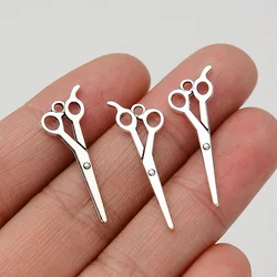 30pcs/lot--10x30mm Mini Scissors Hair Stylist Charms Pendants For Diy Jewelry Making Supplies Accessories Wholesale Bulk Items