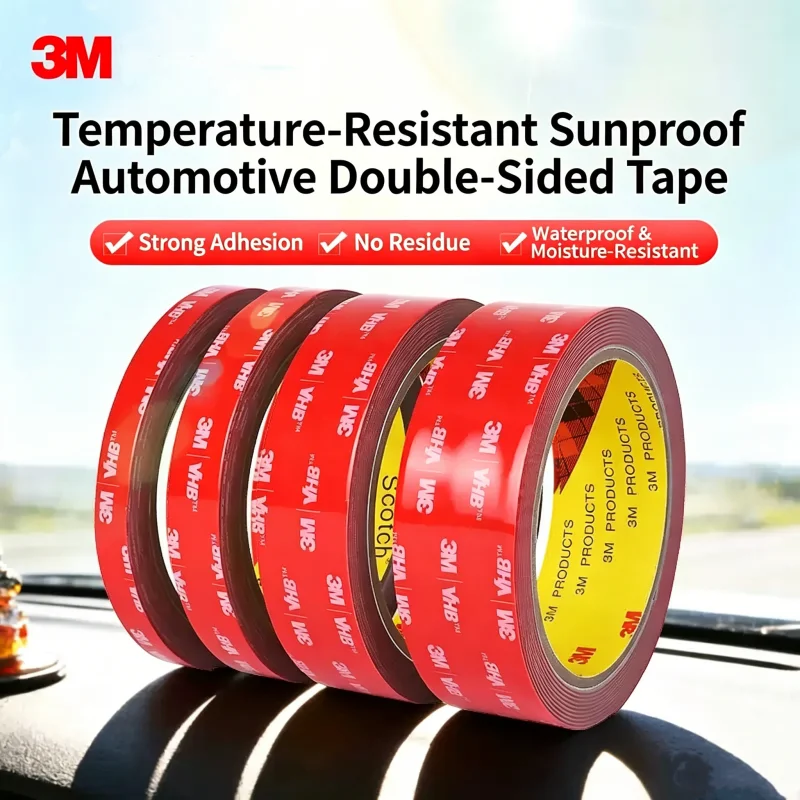 3M Strong Double-Sided Tape VHB5611 High Adhesion & High Temperature 1.1mm Thicken Foam Tape Residue-Free for Automotive Use