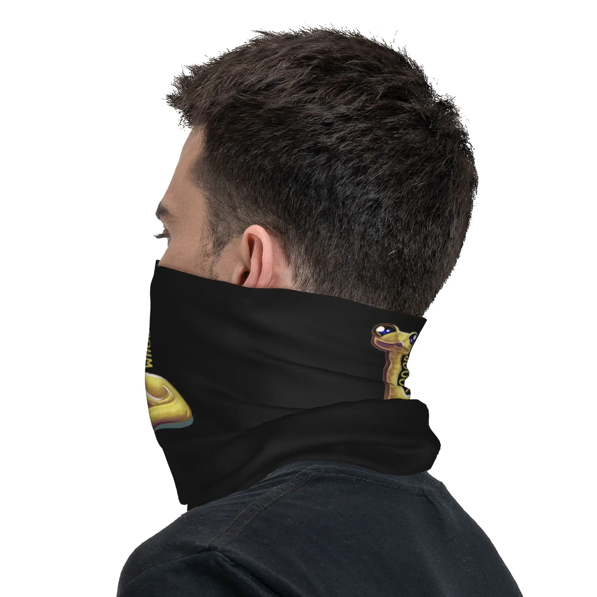 Whooping الأفعى باندانا الرقبة الجراب المطبوعة وشاح سحري متعدد الوظائف ركوب الدراجات وشاح ركوب للجنسين الكبار الشتاء