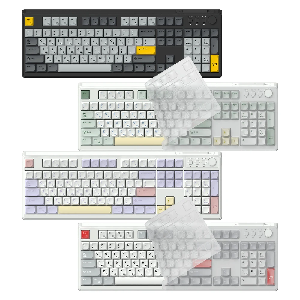 Hansung Computer Gk104 Officemaster 3-Mode لوحة مفاتيح غشائية منخفضة الضوضاء [N]