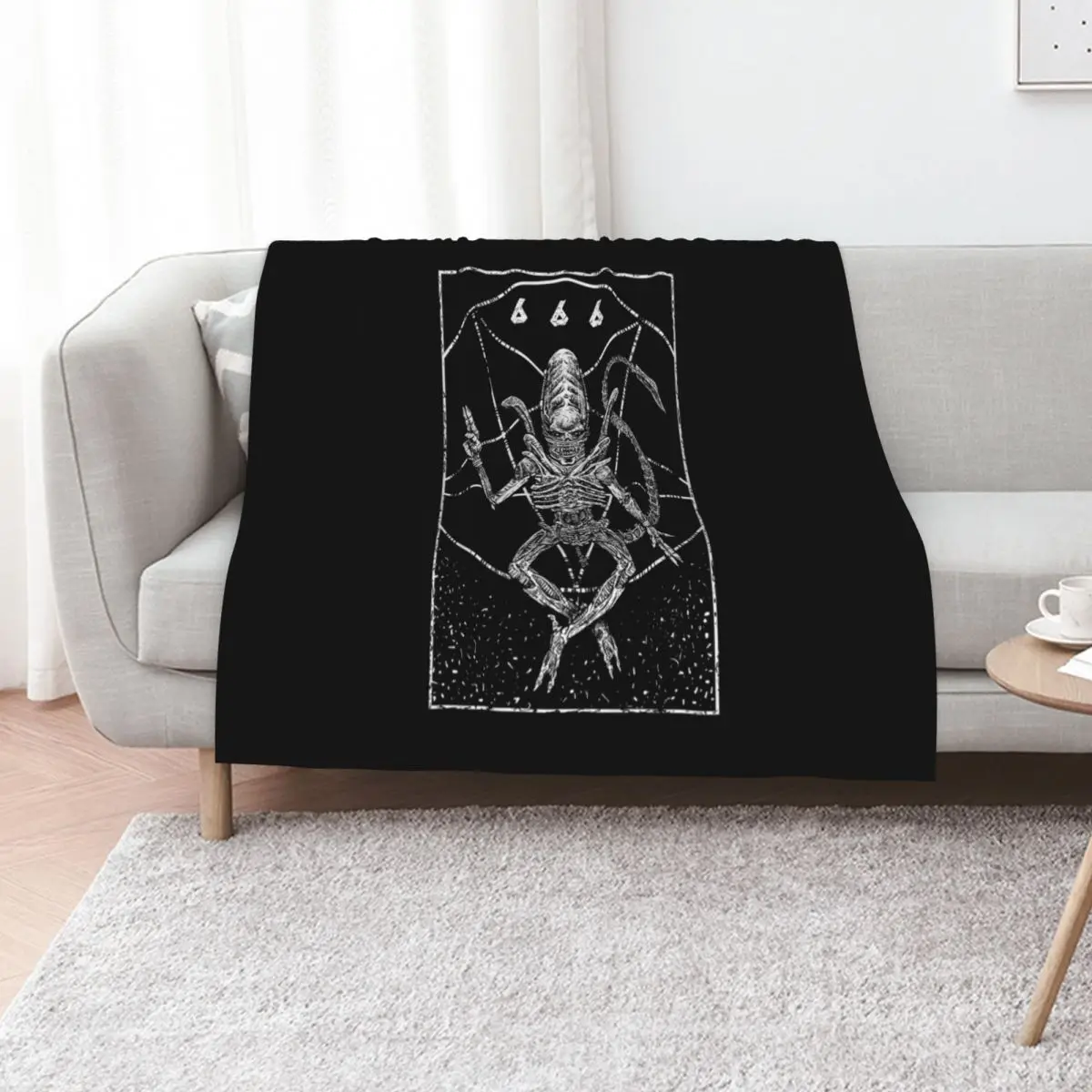Xenomorph God Throw Blanket Comforter For Baby sofa bed Cute Multi-Purpose Custom Blankets