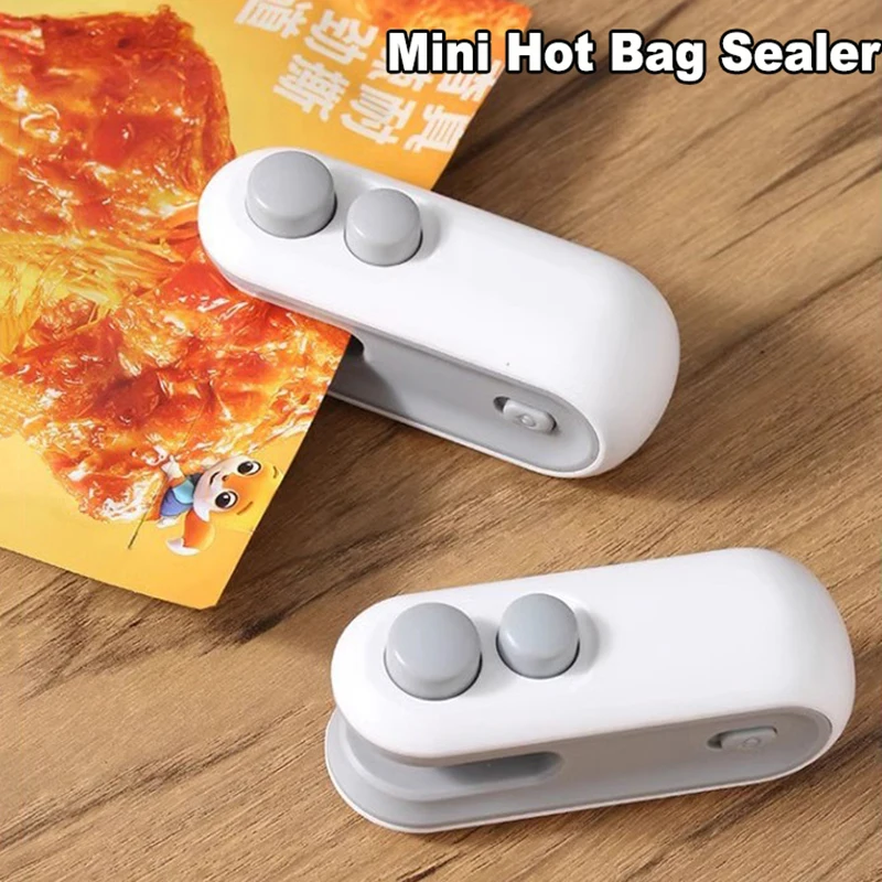 

Electric Mini Heat Bag Sealing Machine Package Bags Sealer 2in1 Plastic Bag Sealing Machine Handheld Food Bag Vacuum Heat Sealer