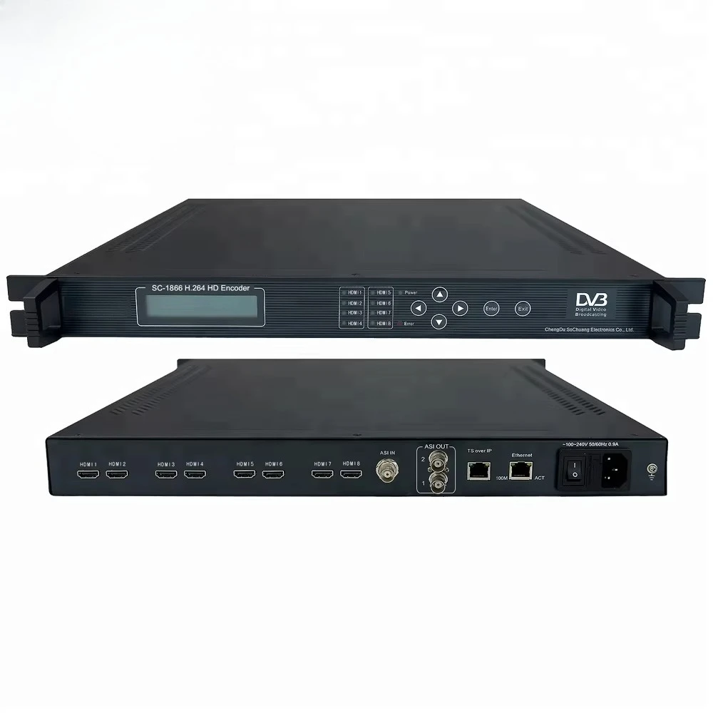 SC-1866 Best Price HD to IP Live Streaming Video Encoder Full HD H.264 UDP   Encoder with FCC Certification