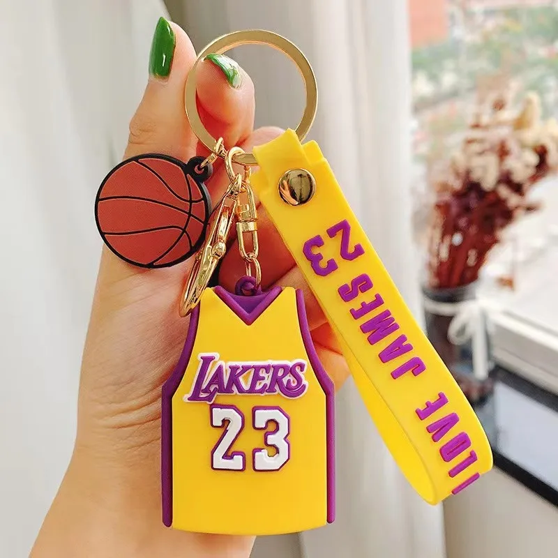 New Basketball Clothes Silicone Doll Key Chain Pendant Can Be Mixed With A Batch Of Car Pendant Bag Hanging Decoration