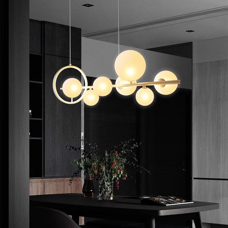 Modern LED Chandeliers para Home Decor, Luzes penduradas, Sala de estar, Sala de jantar, Iluminação interior