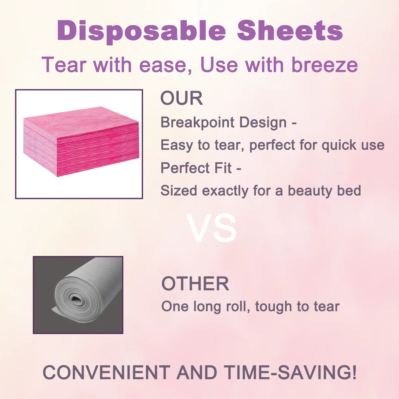 WUWUVISTA 1/6Pcs Disposable Sheets Hair Removal No-Mess Mat Non-woven Breathable Sheets For Waxing Tattoo Travel Spa Picnic