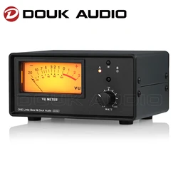 Douk Audio VU102 Amplifier Selector 2 Zone Speaker Switcher Box with VU Meter Audio Splitter w/Remote Control