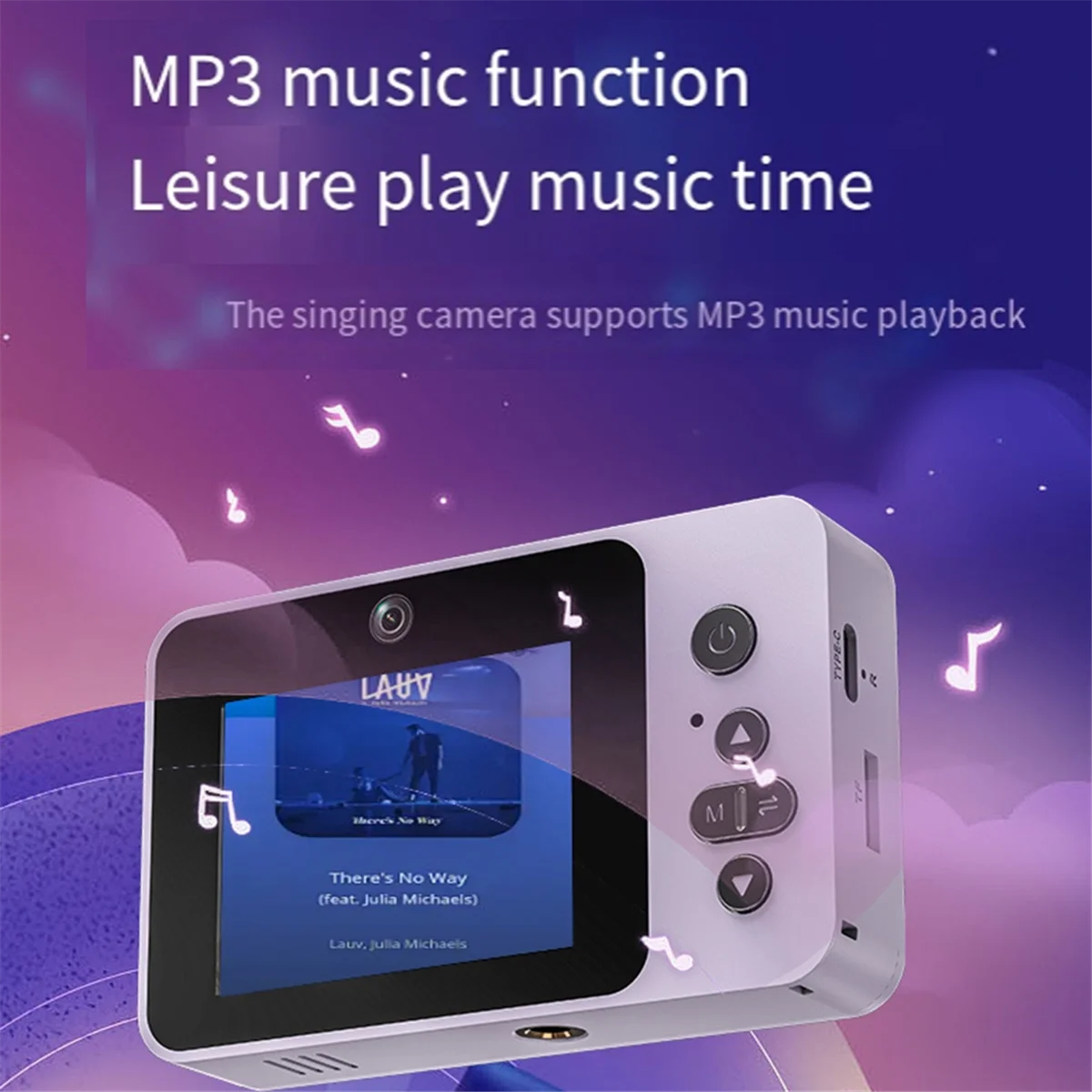 كاميرا ABJZ 2.4IN Retro CCD الرقمية، تكبير 8X، كاميرا Vlog لتكبير الفيديو تدعم تشغيل الموسيقى MP3