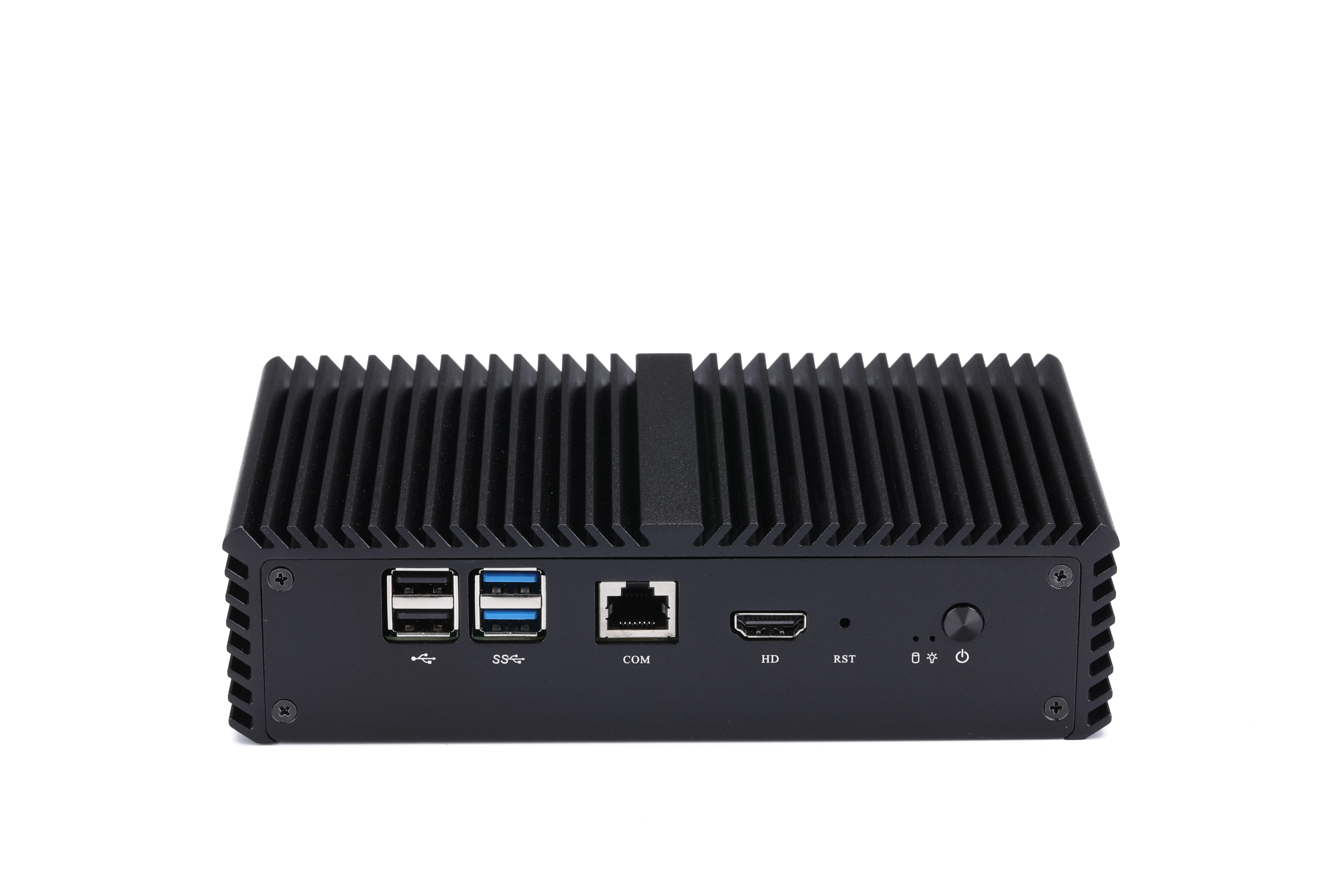 كمبيوتر صغير Qotom بدون مروحة Q710G4 Celeron J3455 POE 4 جيجابت LAN بوابة راوتر كمبيوتر صغير