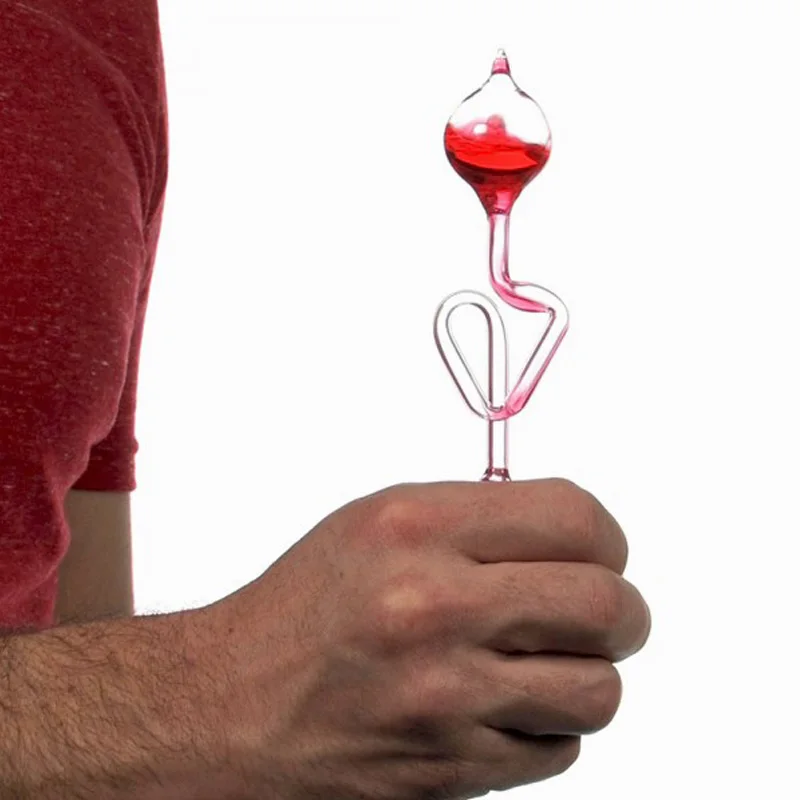 Educational Spiral Glass Thermometer Toy for Kids Red Science Energy Museum Love Meter Hand Boiler Kids Learning Game