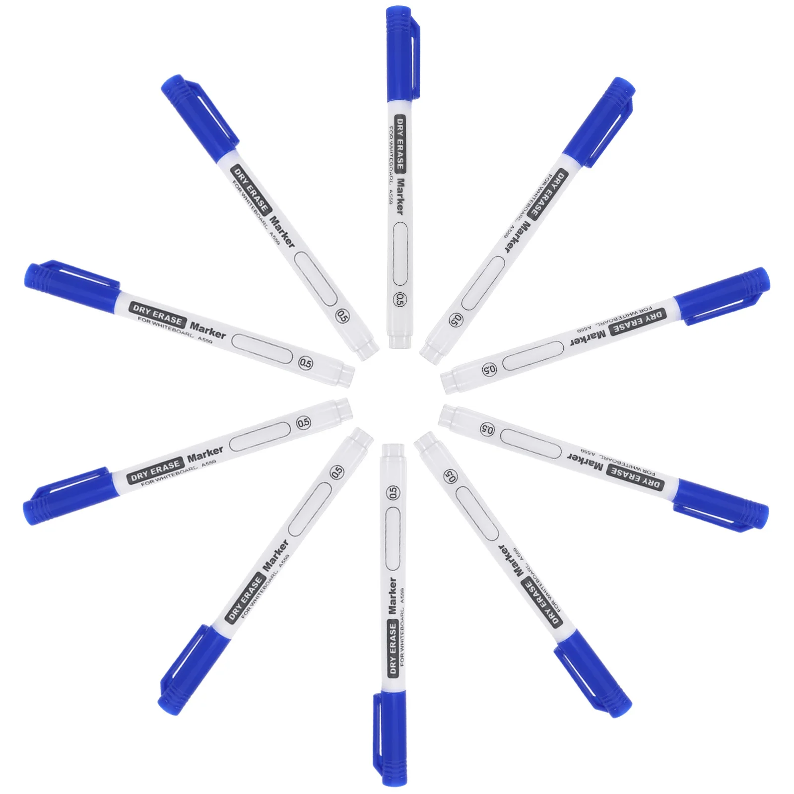 10 قطع من أقلام السبورة البيضاء الرقيقة والمسح الجاف، مثالية للكتابة والطلاب في المدارس والمكتب والفصول الدراسية