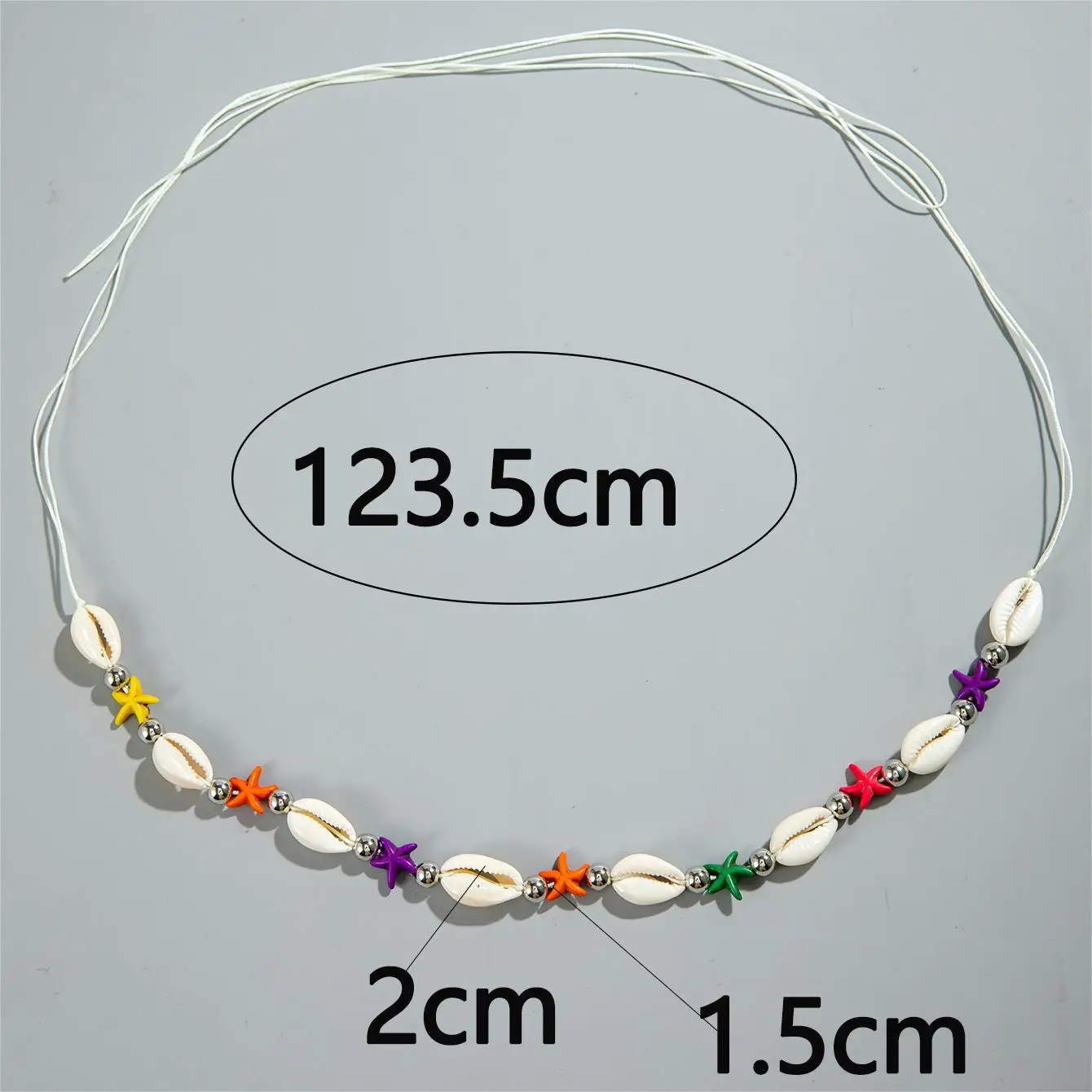 Tocona Bohemian Shell  Color Starfish Belly Chains for Women Sand Beach Measle String of Beads Body Jewelry Girls Party 23898