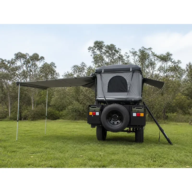 Enclosed Awning Wall Tent pop up Roof Top Camping Trailer