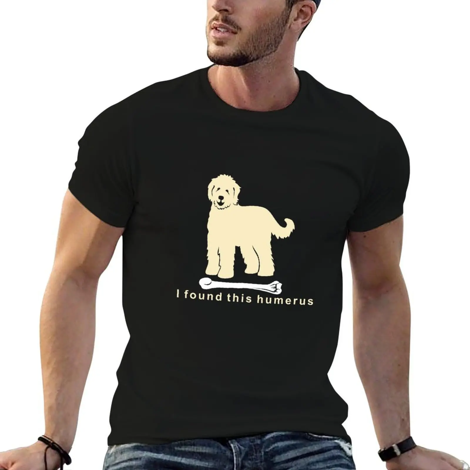 I found this humerus Goldendoodle NickerStickers? on Redbubble T-Shirt blue lock blue archive men clothing