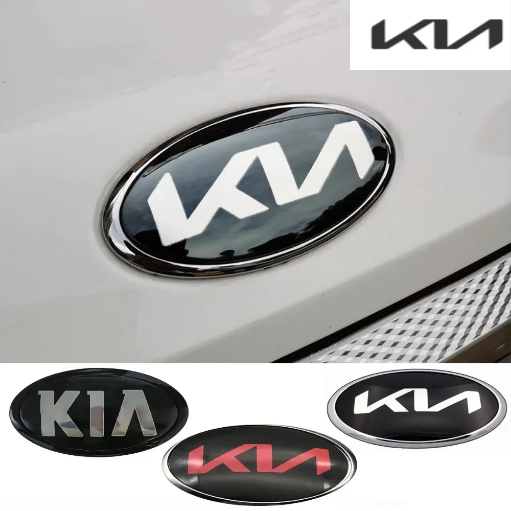 Emblème de capot avant de voiture 130x65mm, autocollant de Badge de coffre arrière pour sportage ceed sorento cerato optima picanto rio soul k5 stonic