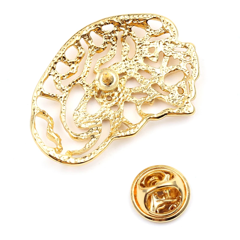 Human Organs Medical Brooch  Stomach Hollow Out Luxurious Pin Badge Punk Pins For Doctors Nurses Badge Jewelr