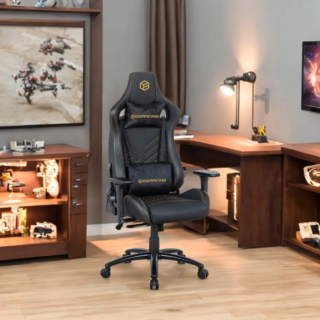 High Back Ergonomic Rotating PC Gaming Chair Modern Industrial Design Reclining Massage Fabric Metal For Office Use