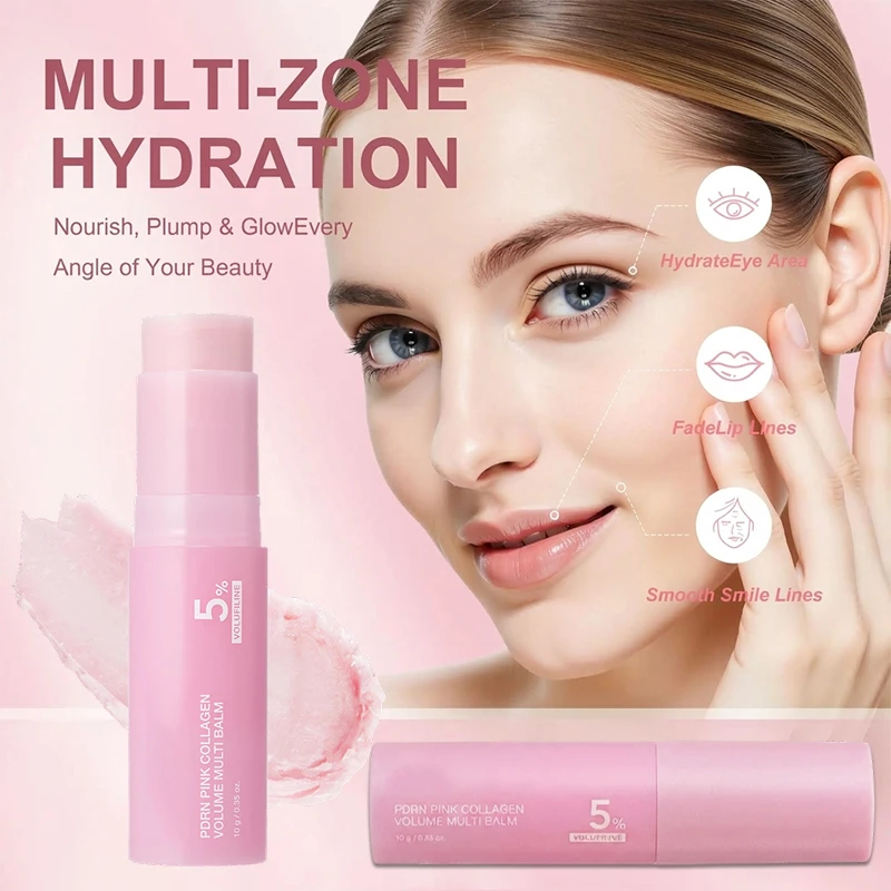 Youthful Looking Glow Collagen Volume Multi Balm Stick For Face Body Balm Smooth Non-sticky Hydration