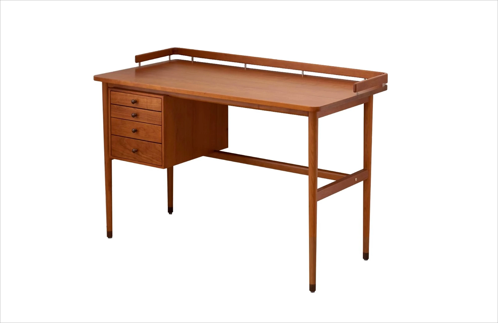 

Suspended desk dresser French retro solid wood office student desk drawer storage