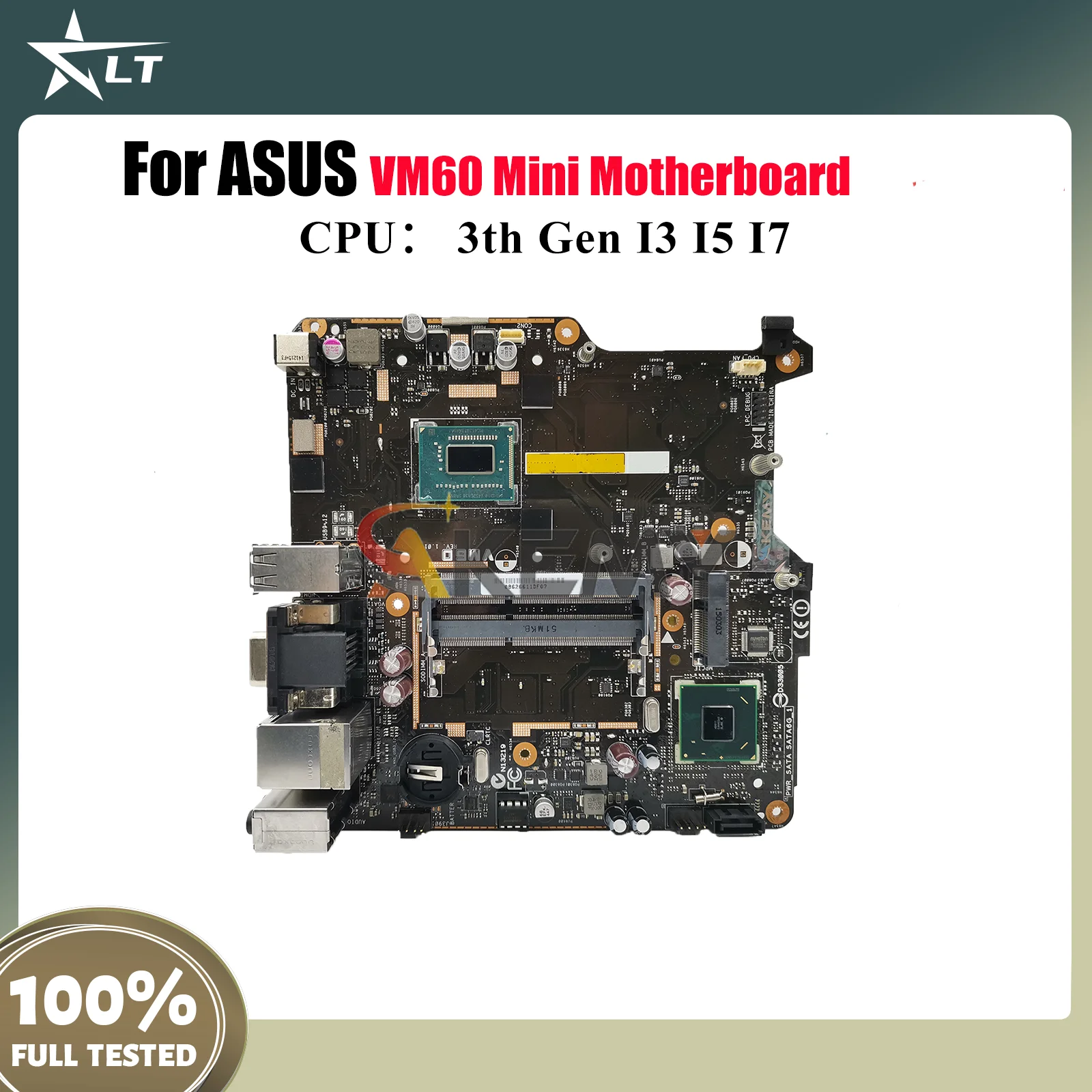 

VM60 Laptop Motherboard For ASUS VivoMini VM60 Notebook Mainboard With I3 I5 I7 CPU 100% tests OK fast shipping High quality