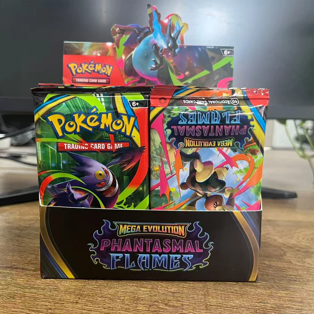 360Pcs Pokemon Card Prismatic Evolutions PHANTASMAL FLAMES Scarlet Violet 151 Black Bolt English Booster Battle Transaction Card image 3