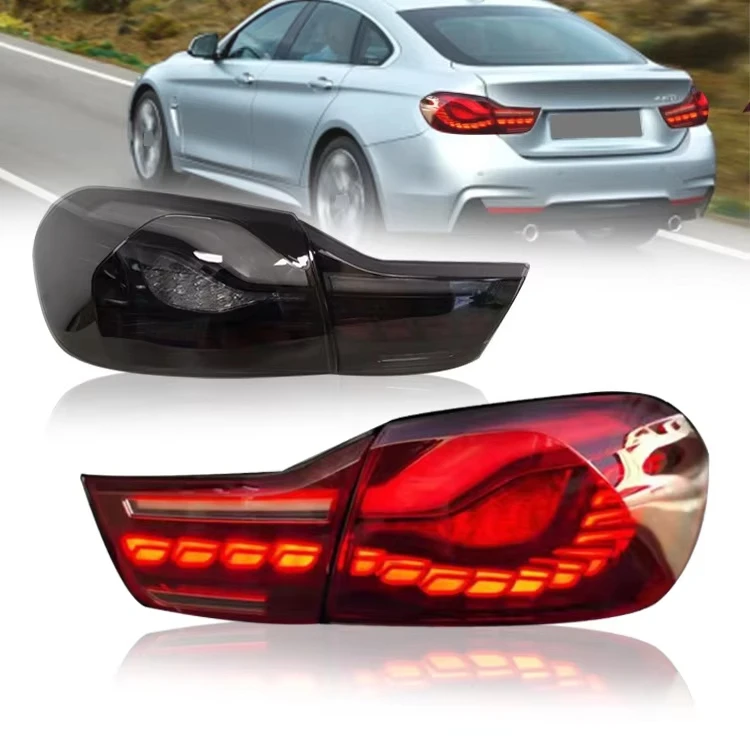 

LED Red Tail Light Assembly For 4 Series F32/F36/M4 F82 with Dragon Scale GTS Flowing Turn Signal